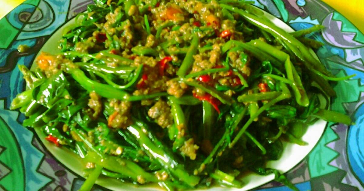 masakan kangkung oncom